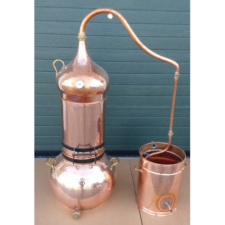 Copper Column alambic 50 litres Thermometer included