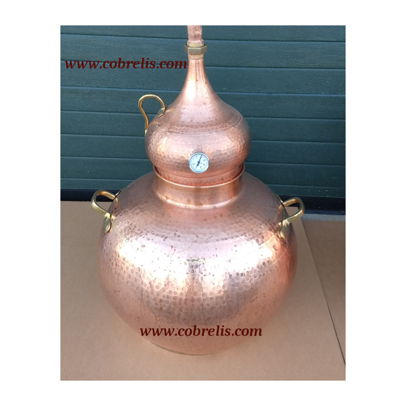 alambique cobre tradiccional 40 litros-caldera
