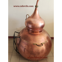 Alambique de cobre 300 litros tradicional caldera