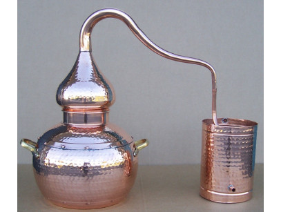 Alambique de cobre de 10 litros tradicional