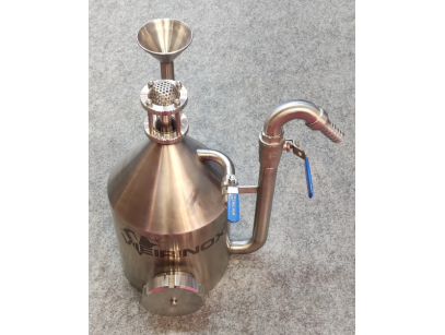 Stainless steel alembic for professional oil distillation
