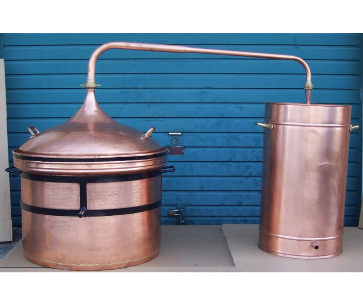 Copper Hydraulic Closing (Pot) Still or Alembic to 400 litres - Cobrelis