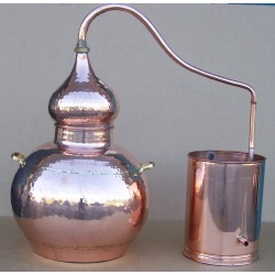 Alambic traditionnel de 30 litres Thermomètre, Alcoomètre, Grille de Séparation, Grille de Gaz