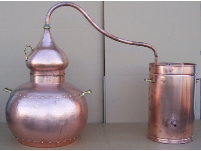 Alambique de cobre 200 litros tradicional