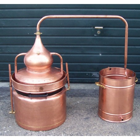Traditional Copper Distiller 5 litres Alembic Bain marie Thermometer included